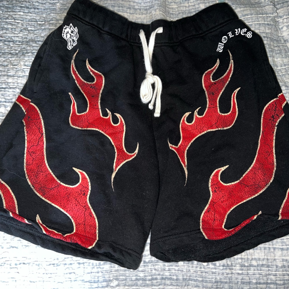 Darc Sport Black and Red Athletic Shorts